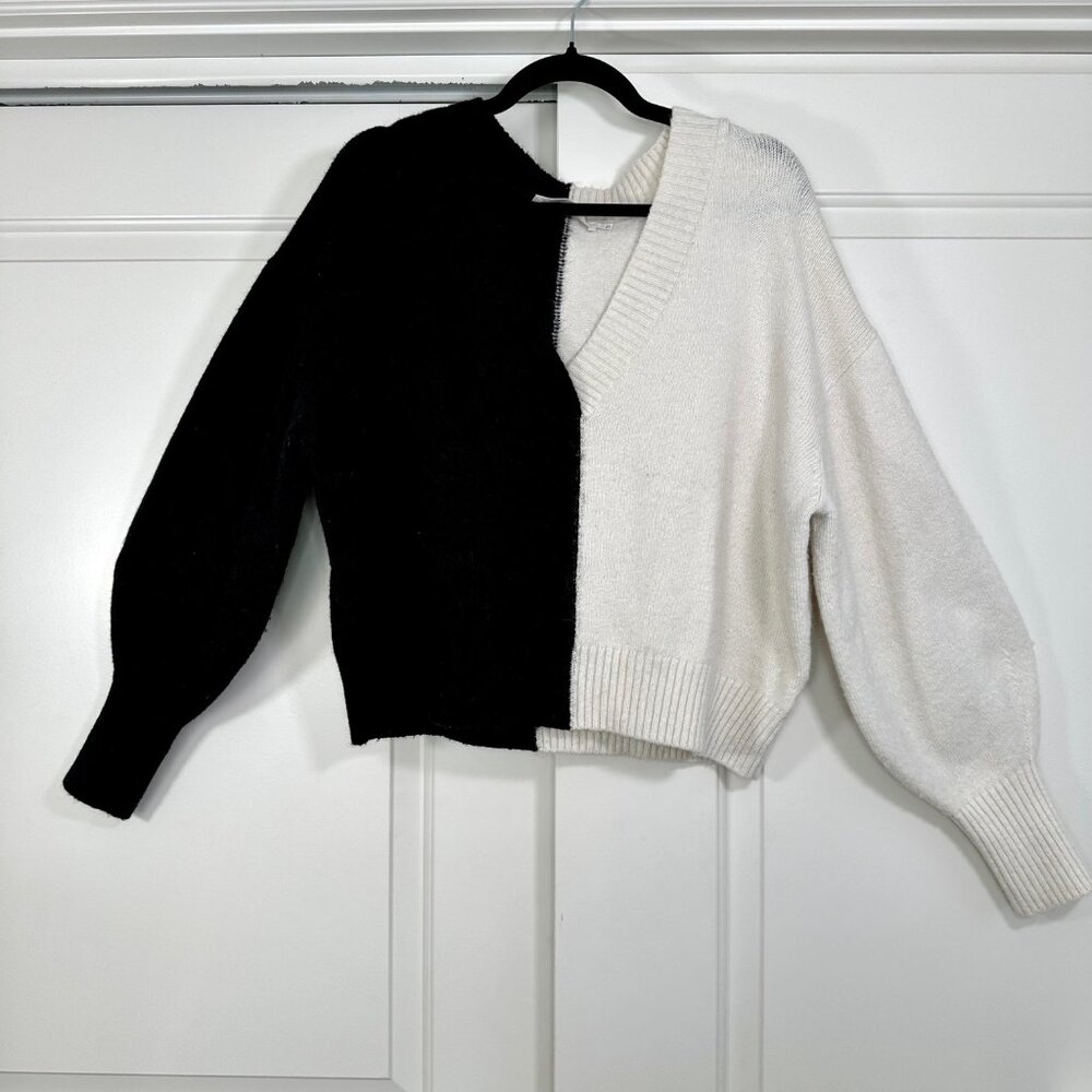 Astr Tandem Two Tone Color Block Sweater - Large - image 6